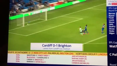 WHlTE - Cardiff 0:1 Brighton - Jakub Moder
#golgifpl #cardiff #brighton #eflcup #gol...