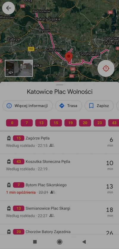 sylwke3100 - Rozkłady Zarządu Transportu Metropolitarnego są już na Google Mapa wraz ...