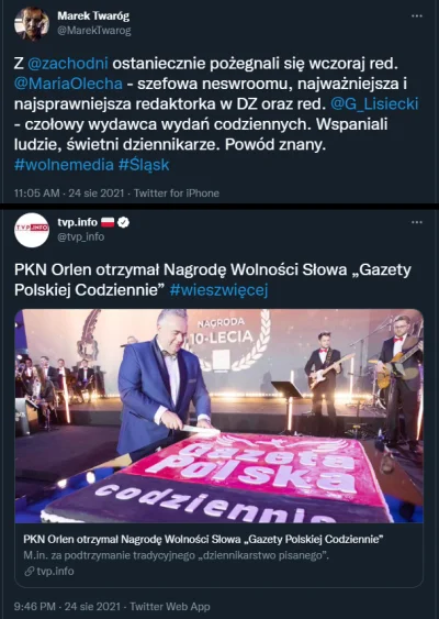 FlasH - Te dwa tweety dzieli 11 godzin.

Kaczyński stworzył swoim wyznawcom Alter-P...