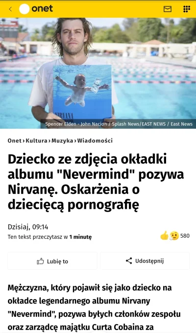 smutny_kojot - Piękne uzupełnienie okładki Nirvany. Dzieciak goniący w wodzie za dola...