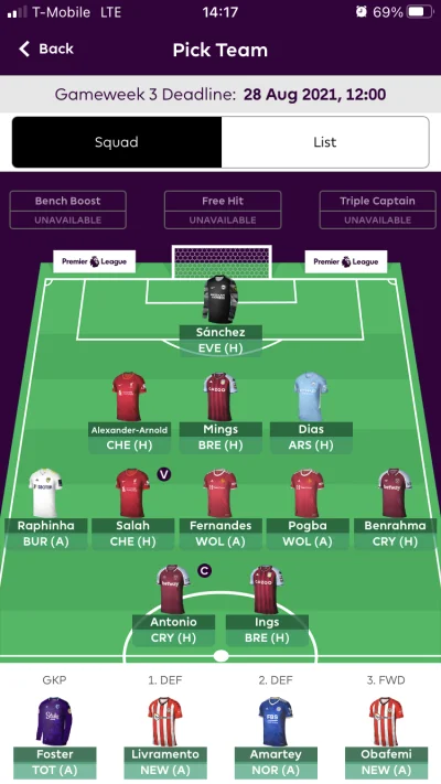 dzon_hors - Zmieniać coś czy jest dobrze? No i kto na C w tej kolejce?
#fpl