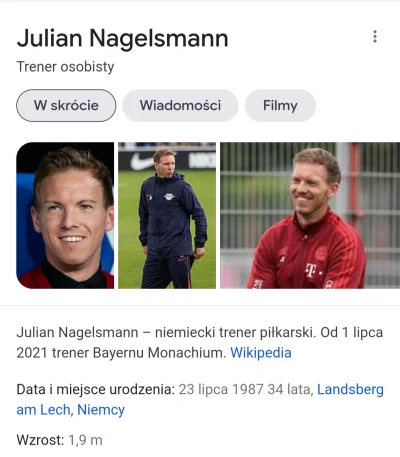 a.....1 - Nawiedził cię trener osobisty Julian Nagelsmann. Zaplusuj, a twoja drużyna ...