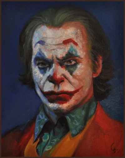 pytlowany - #sztuka #malarstwo #portret #joker #malarstwo #damiangierlach

Joker ol...