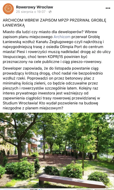 B.....o - Grillowanko dewelopera. Pamiętajcie mirki i mirabelki - MPZP to gwarant dob...