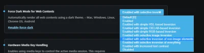 Nemayu - @kontross: Jakbyś chciał skorzystać z force dark mode to ta opcja jest najle...