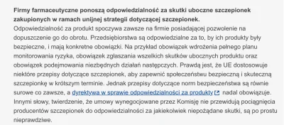 tusk - Przestańcie powielać te bzdury o braku odpowiedzialności koncernów za szczepio...