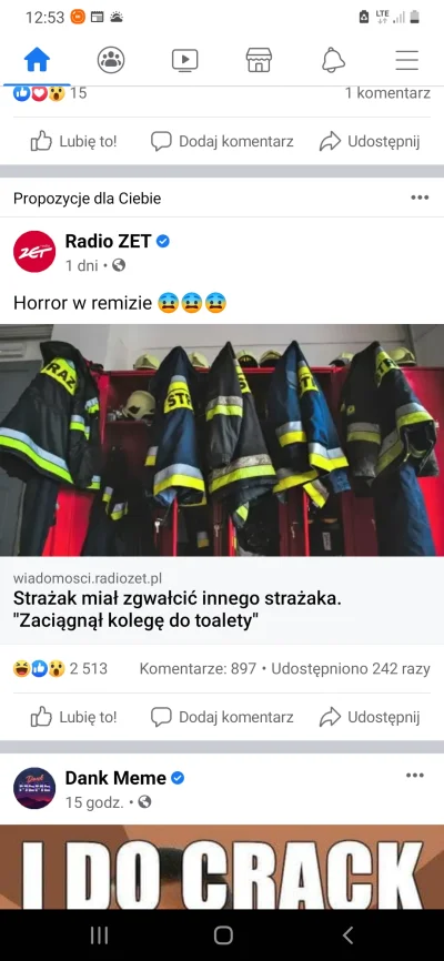 AgentGRU - Artykuł o tym ze 19letni strazak został zgwałcony przez innego strazaka 27...