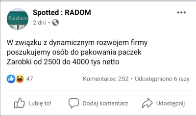 widmo82 - 4mln na rękę za pakowanie paczek. To chyba banany z kokainą :)
#gielda #pie...