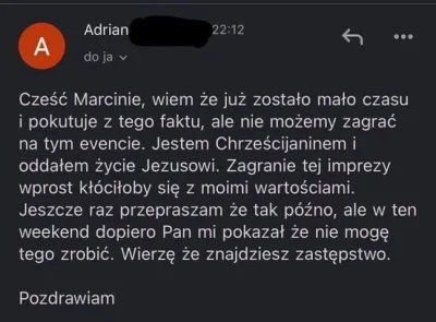 Filipterka25 - @HalTrout: No nie, grajek sobie oficjalnie pisał, że mu Jezus zabronił...