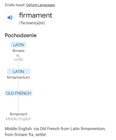 KosmicznyJanusz - > firmament to poprawna translacja greckiego "rakija" oznaczającego...