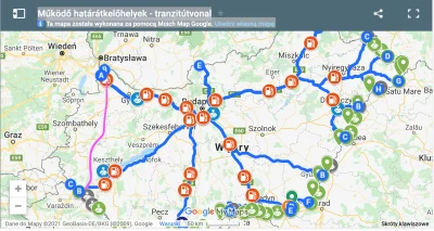 numerrachunkukarty - Czy przejadę tak (różowa linia) aktualnie tranzytem do Chorwacji...