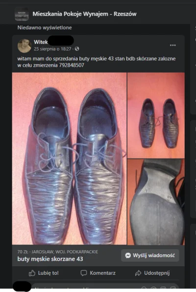 Piottix - to niezła #modameska w naszym #rzeszow xD. Ktoś sprzedaje używane buty z la...