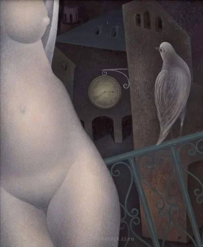 kaosha - #sztuka #art #obrazy #malarstwo
Aleksandr Kolomenkov
Nocny Ptak
1983