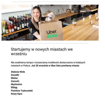 Booking-Taniej - #ubereats startuje w nowych miastach! W związku z tym mamy dla Was k...