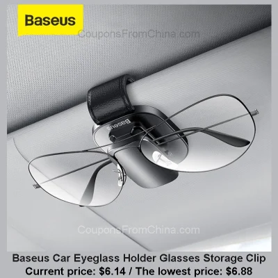 n____S - Baseus Car Eyeglass Holder Glasses Storage Clip
Cena: $6.14 (najniższa w hi...