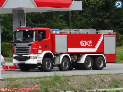 ralg - @Sonic233_: Scania G480 (8x6) Ciężka Scania ze zbiornikiem wody 8000l oraz ze ...