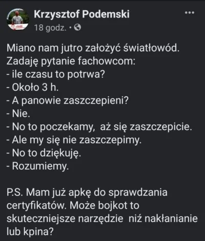 Pshemeck - Jeśli to nie bajt, to ten świat umiera... ;)
#szczepienia #bekazpodludzi ...