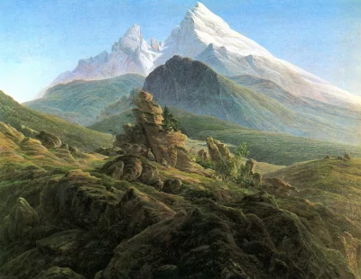 Borealny - The Watzmann, 1825
Caspar Friedrich
#malarstwo #obrazy #sztuka #art #gory