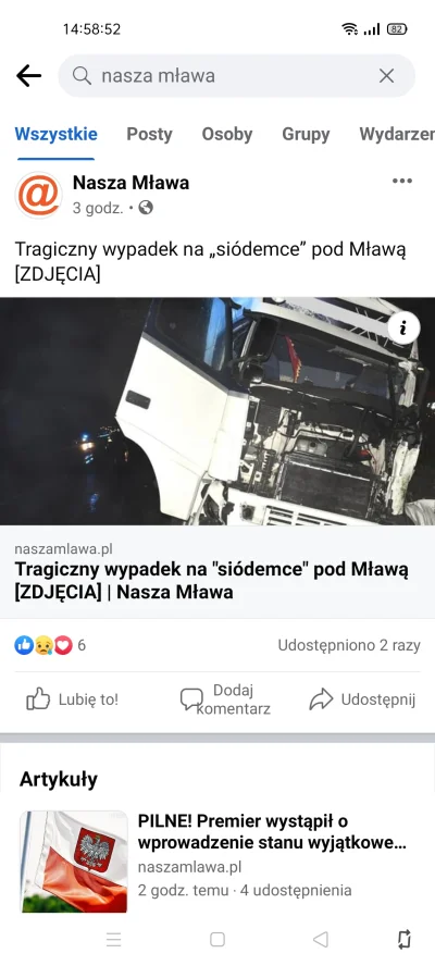 lossiemkos89 - @absoladoo: dzisiaj w nocy chłop przyłożył w drzewo a widzę że nie mas...