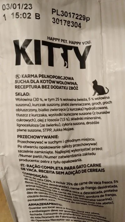 Justyna712 - Sucha karma Kitty No Grains - 9 zł/kg w Biedronce teraz na promce. Co my...