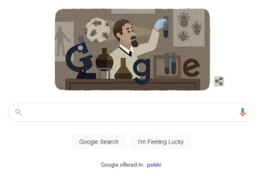 grubson234567 - Tymczasem dzisiaj na #google #doodle trafił z okazji 138 urodzin Pols...