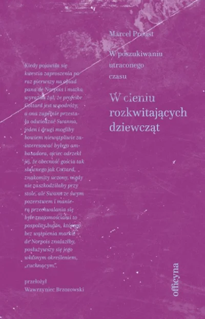 rassvet - 1660 + 1 = 1661

Tytuł: W poszukiwaniu utraconego czasu. W cieniu rozkwit...