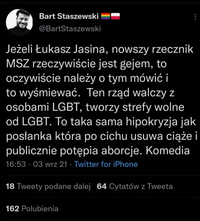 gniazdko230V - Niby aktywista LGBTI+ a jednak homofob. 

#bekazlewactwa #lgbt #4konse...
