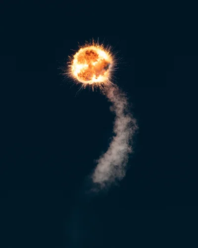apocryph - Eksplozja rakiety Alpha firmy Firefly Aerospace
#astronomia #kosmos #foto...