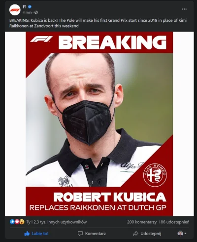 k.....n - TO SIĘ DZIEJE
#f1 #kubica