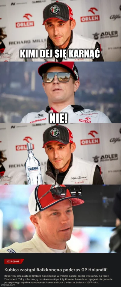 kinson - Tak było, nie zmyślam. 
#f1 #f1memy #kubica