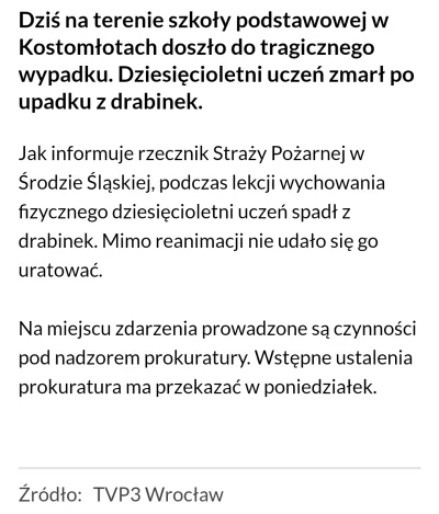s.....3 - W TVP3 Wrocław lakoniczny komunikat i oczywiście ani słowa o braku karetek ...