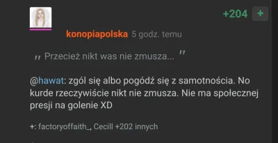 s.....i - Pamiętajcie, facet nie może mieć żadnych wymagań wobec kobiety, np. chcieć ...