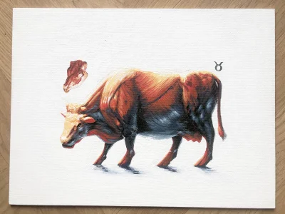 lapko - Namalowałem krowę 
#lapkobrazy
#tworczoscwlasna #malarstwo