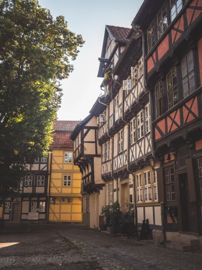 Pannoramix - Kwedlinburg, okolice gór Harz. Saksonia-Anhalt. Jedno z najlepiej zachow...