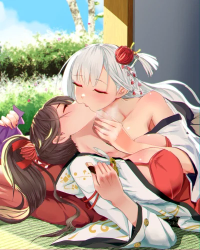 BlackReven - #randomanimeshit #monobeyuri #azurlane #zuikaku #shoukaku #yuri #anime #...