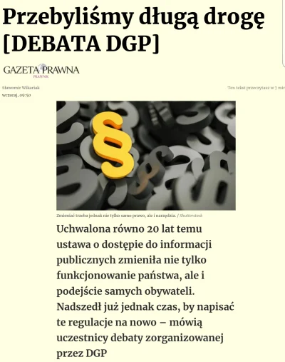 WatchdogPolska - Podczas debaty organizowanej przez Dziennik Gazeta Prawna z okazji 2...
