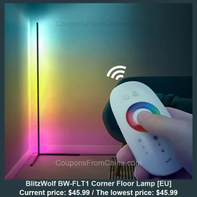 n____S - BlitzWolf BW-FLT1 Corner Floor Lamp [EU]
Cena: $45.99 (najniższa w historii...