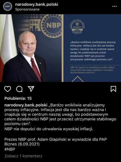 ptasigryp - Uuu, next level propagandy, reklama NBP o walce z inflacją na instagramie...