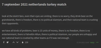 tty0 - @thority: most of us were disappointed of how the match resulted (nl 6 - tr 1)