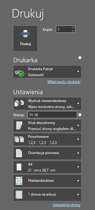 Wojciech_Skupien - Po wpisaniu konkretnego przedziału stron, drukarka nie reaguje na ...