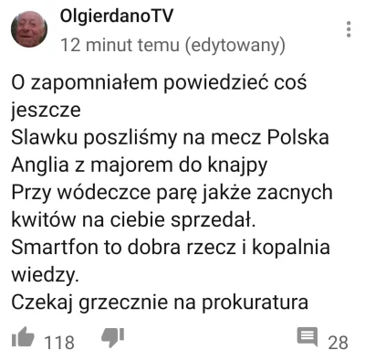 e.....n - wpis już skasowany. Myślicie, że ukaszek się czegoś boi?

#kononowicz #pa...