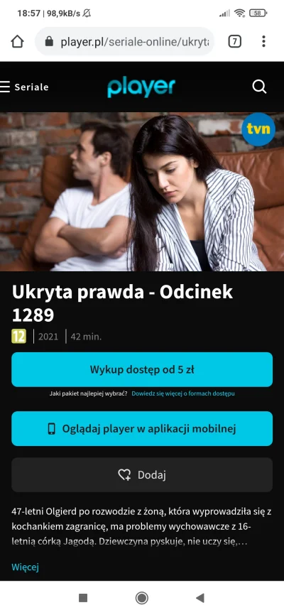 krykoz - Rzadko oglądam #telewizja, akurat #TVN

https://player.pl/seriale-online/ukr...
