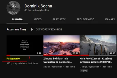 BezkresnaNicosc - -Pamiętasz tego wariata z youtube co biegał w tatrach po graniach?
...