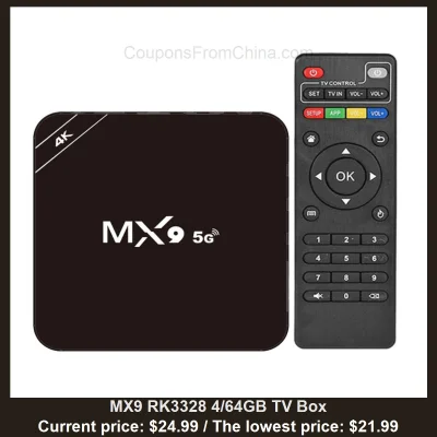 n____S - MX9 RK3328 4/64GB TV Box
Cena: $24.99 (najniższa w historii: $21.99)
Koszt...