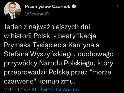 Jabby - "Jeden z najważniejszych dni w historii Polski". 
Z całą pewnością ta beatyfi...
