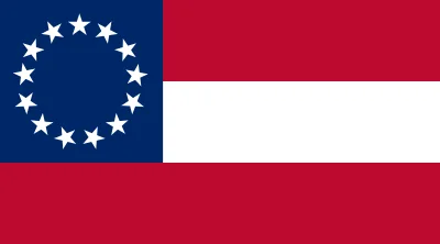 United - Tak w zasadzie to czemu rozciągnięta flaga bitewna armii Północnej Wirginii ...