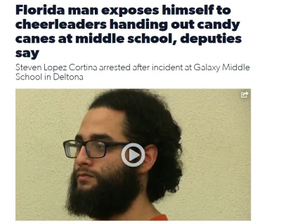 Raziel91 - @BillyDallas: Florida man exposes himself to cheerleaders handing out cand...