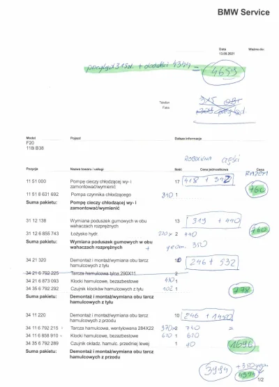 k.....y - Nie mam odniesienia bo to pierwszy mój serwis po gwarancji, będę wdzięczny ...