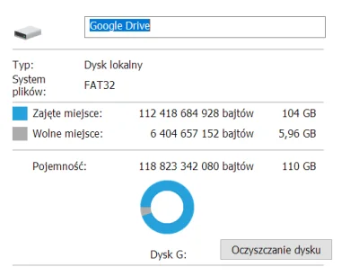 mayke - siema, mam problem z #googledrive . Nie wiedzieć czemu wyświetla, że mam zaję...