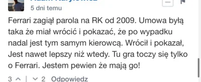 M.....4 - Żaden Aston, żadna Alfa, żadne Le Mans, tutaj chodzi o Ferrari #wruci #f1 #...